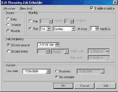   Database Maintenance Plan Wizard