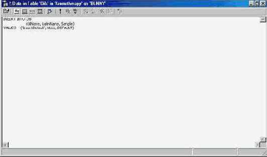      SQL Pane