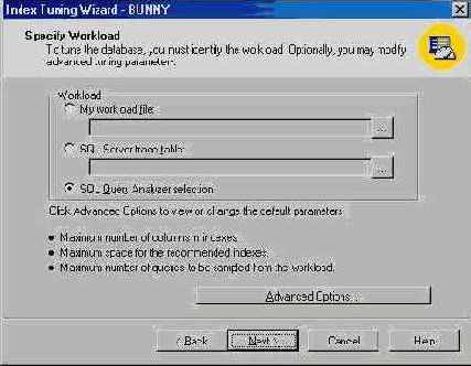   Index Tuning Wizard