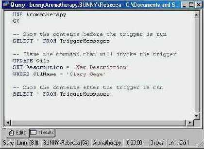 Использование команды CREATE TRIGGER