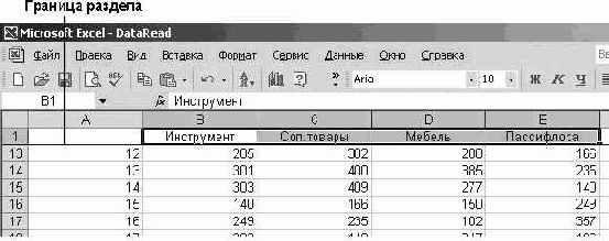 Работа в Microsoft Excel XP