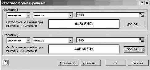Работа в Microsoft Excel XP