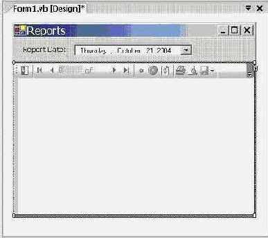 Элементы управления Report Viewer